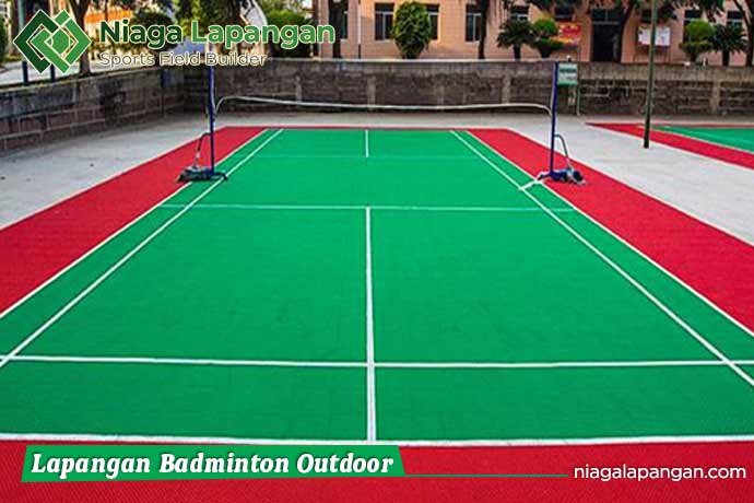 Jasa Pembuatan Lapangan Badminton Outdoor