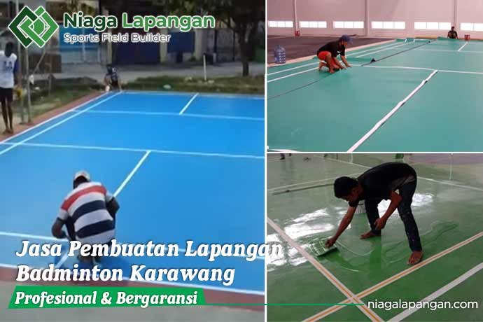 Jasa Pembuatan Lapangan Badminton Karawang
