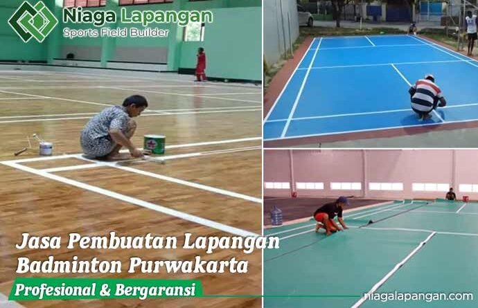 Jasa Pembuatan Lapangan Badminton Purwakarta