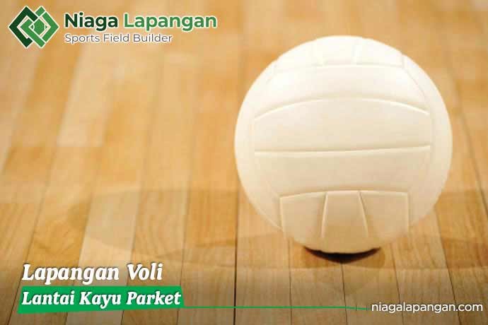 Lapangan Voli lantai Kayu Parket