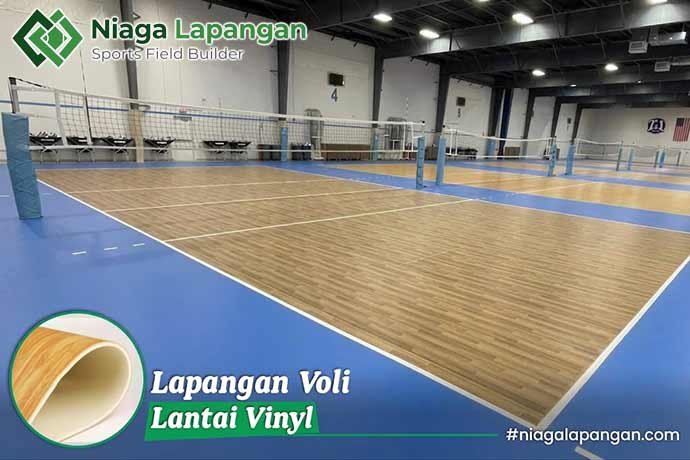 Lapangan Voli lantai Vinyl Lapangan Voli lantai Vinyl